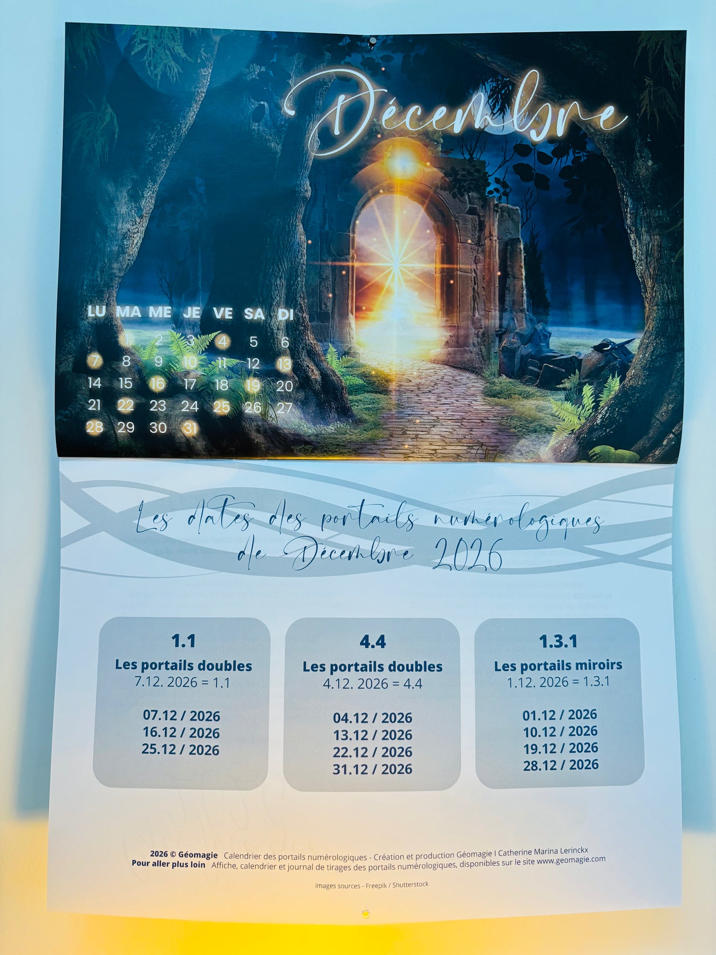 Calendrier des Portails Numérologiques