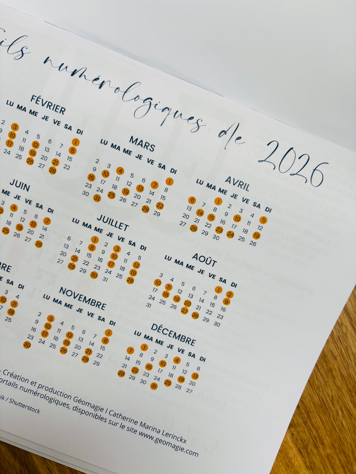 Calendrier des Portails Numérologiques