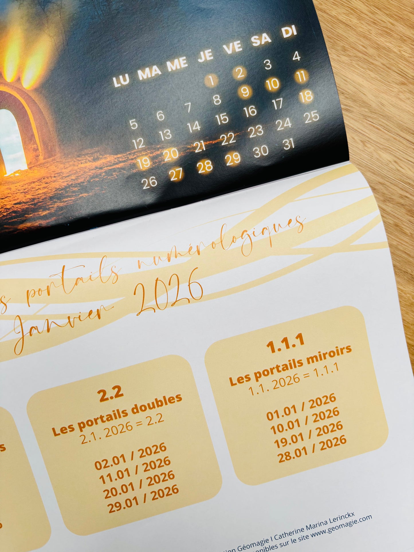 Calendrier des Portails Numérologiques