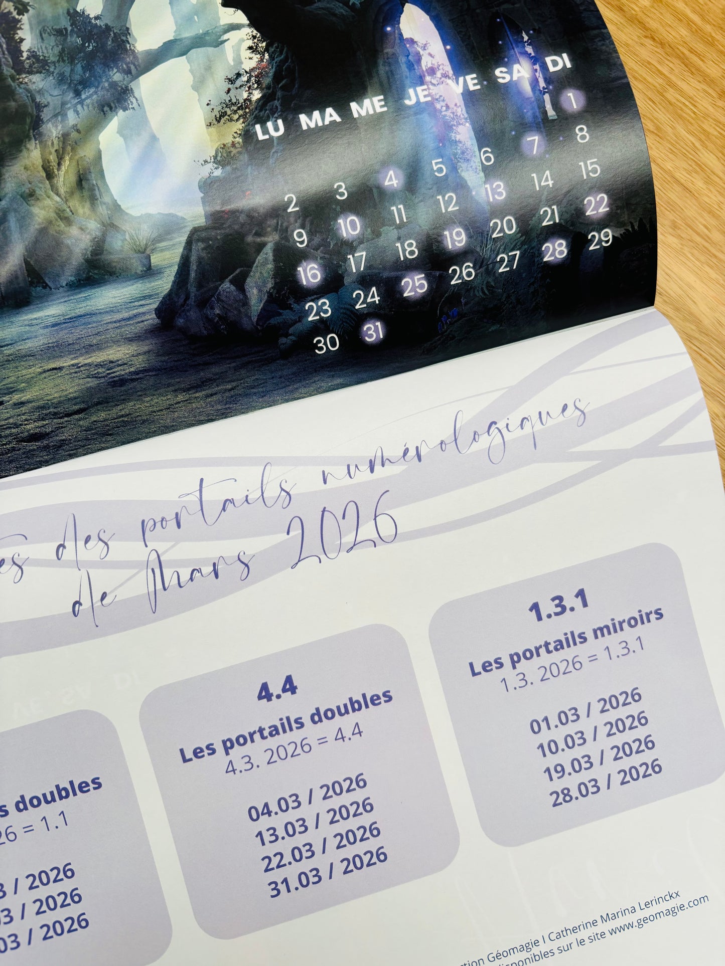 Calendrier des Portails Numérologiques