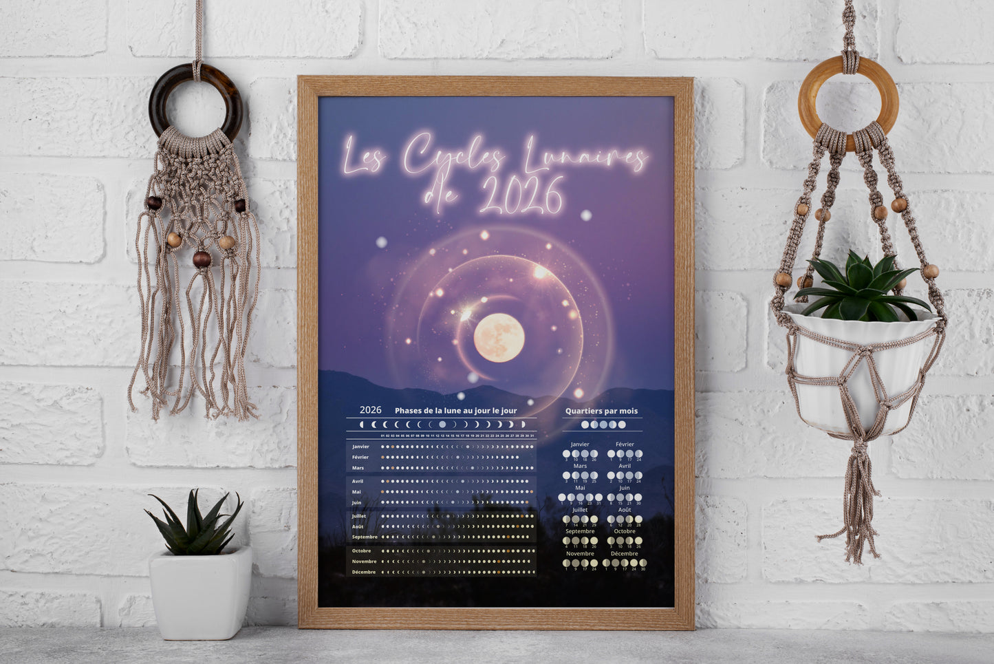 CADEAU ♥︎ Affiche des Cycles Lunaires