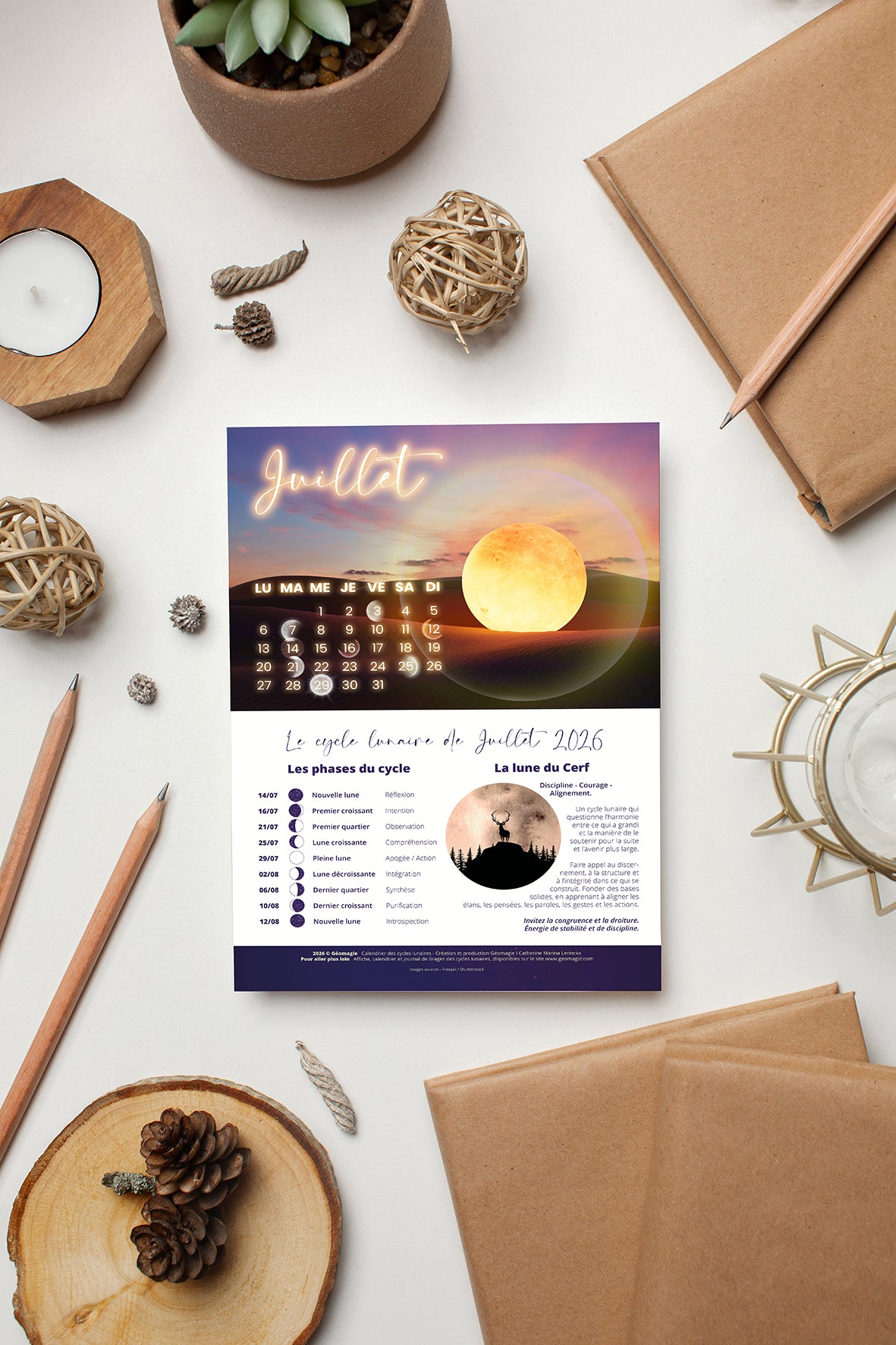 Calendrier des Cycles Lunaires