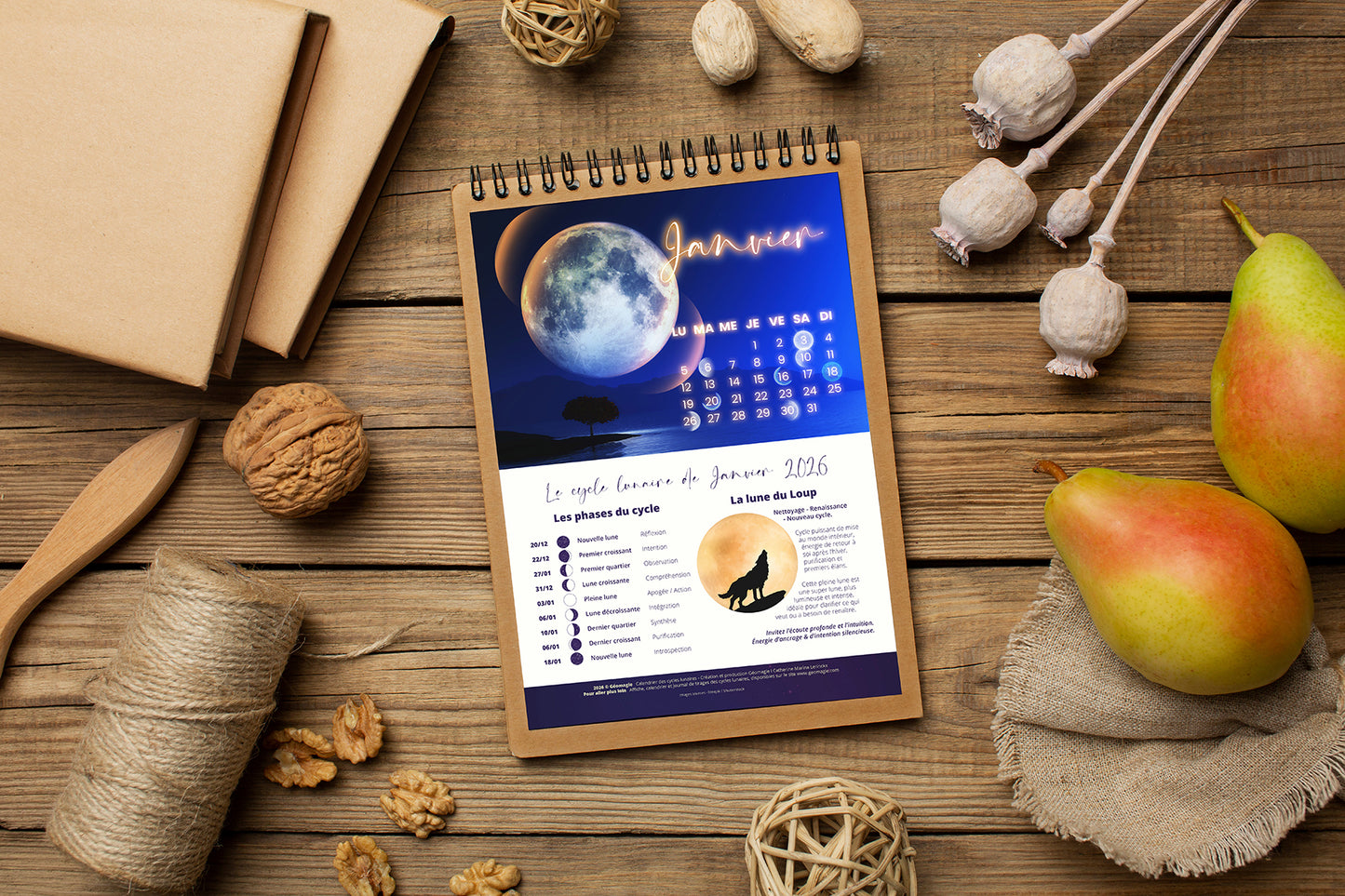 Calendrier des Cycles Lunaires