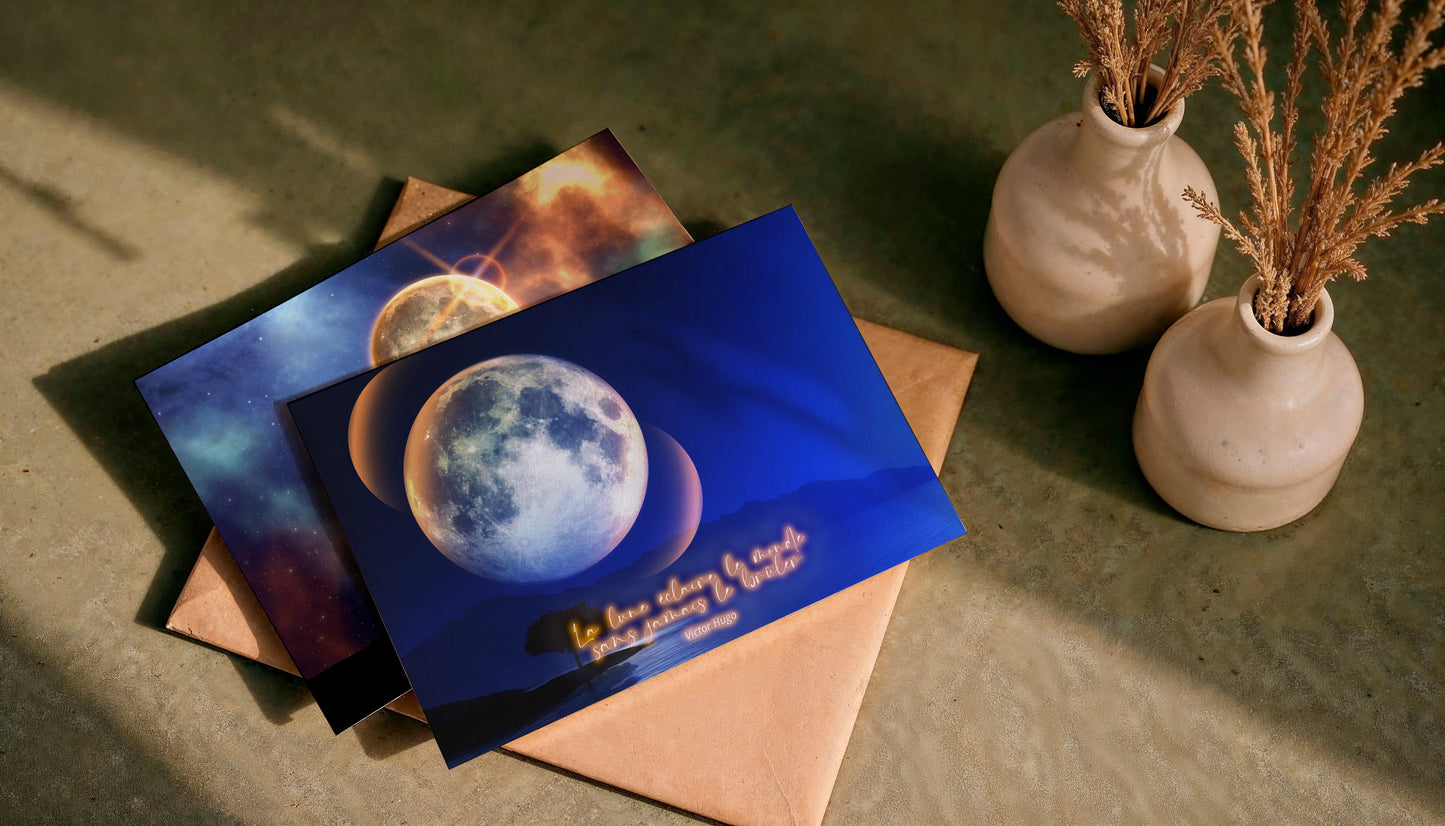 Pack 12 Cartes postales des Cycles Lunaires